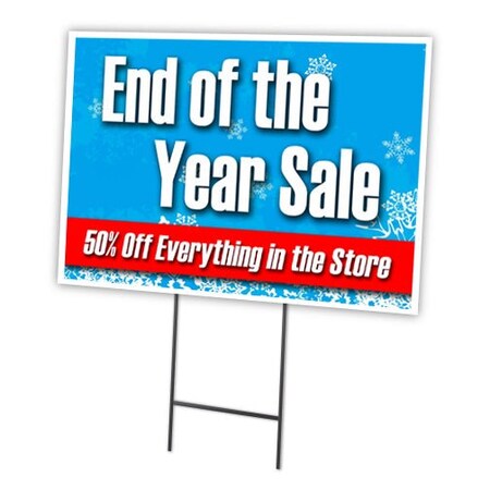 Signmission End Of Year Sale 50% Yard & Stake outdoor plastic coroplast window, C-1216-DS-End Of Year Sale 50% C-1216-DS-End Of Year Sale 50%